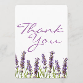 Cartões de agradecimentos lavanda