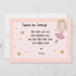 Cartões de agradecimentos Light Ballerina