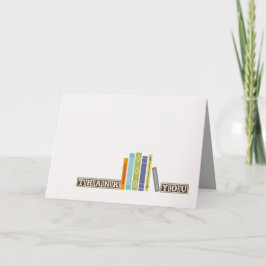 Cartões de agradecimentos Livro-Temáticos unisex