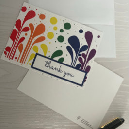 Cartões de agradecimentos Lollipops de Pintura Mod