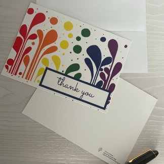 Cartões de agradecimentos Lollipops de Pintura Mod