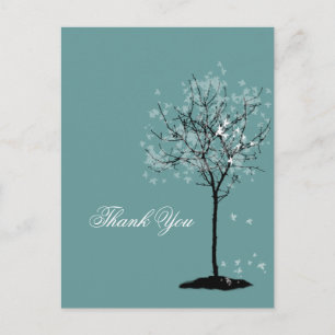 Cartões de agradecimentos ~ maple tree, cor de fun