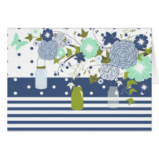 Cartões de agradecimentos Mason Jar Rustic Country