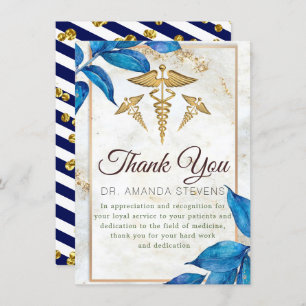 Cartões de agradecimentos Médico Moderno Elegante