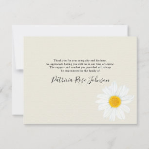 Cartões de agradecimentos Memorial Funeral Cream D