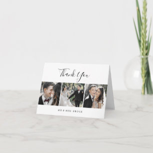 Cartões de agradecimentos Mínimo de Modelo de Foto