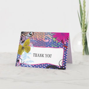 Cartões de agradecimentos Mitzvah, Bar de Bat COL