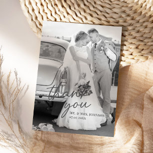 Cartões de agradecimentos Moderno com Imagem