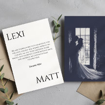 Cartões de agradecimentos Moderno de Casamento de