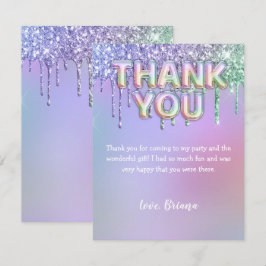 Cartões de agradecimentos Moderno do Arco-Íris Bal