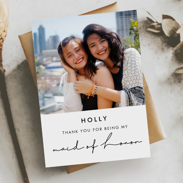 Cartões de agradecimentos moderno minimalista (Criador carregado)