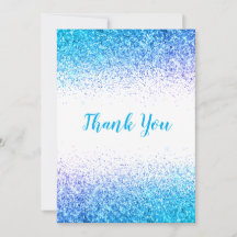 Cartões de agradecimentos Moderno Simples com Bril