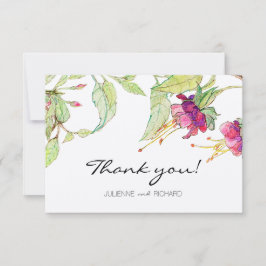 Cartões de agradecimentos modernos do casamento