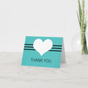 Cartões de agradecimentos modernos do coração,