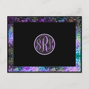 Cartões de agradecimentos Multicolor Glitter E Spa