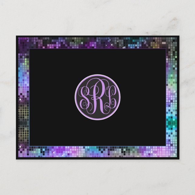 Cartões de agradecimentos Multicolor Glitter E Spa (Frente)