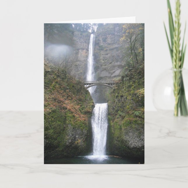 cartões de agradecimentos "Multnomah Falls" (Frente)