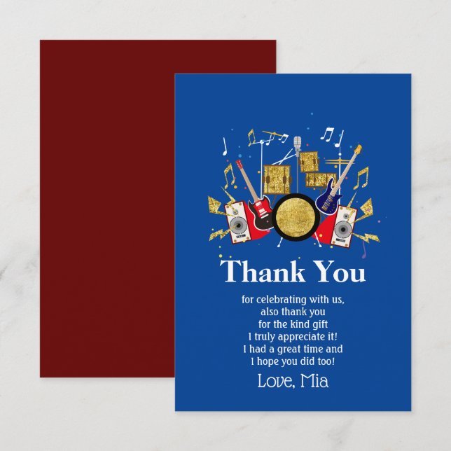 cartões de agradecimentos musical do grupo de viol (Frente/Verso)