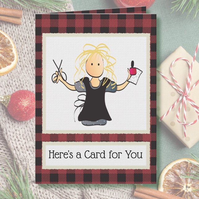 Cartões de agradecimentos Nail Tech para presente  (Criador carregado)