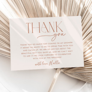 Cartões de agradecimentos neutro de Chá de panela