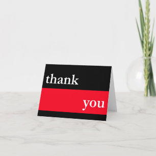 Cartões de agradecimentos / Notecard (Red Thick St