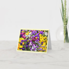 Cartões de agradecimentos--Pansies