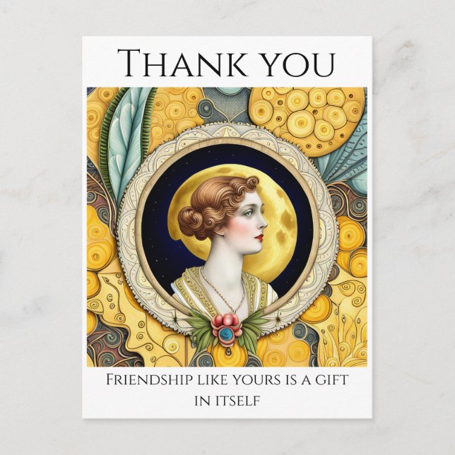 Cartões de agradecimentos para amigos (Frente)