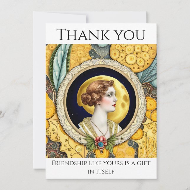 Cartões de agradecimentos para amigos (Frente)