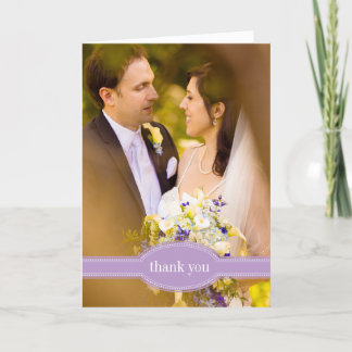 Cartões de agradecimentos para casamento, Lavanda