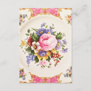 Cartões de agradecimentos para o tea party alto d