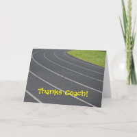 Cartões de agradecimentos para o treinador!