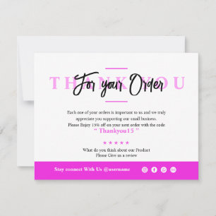 Cartões de agradecimentos para pequenas empresas