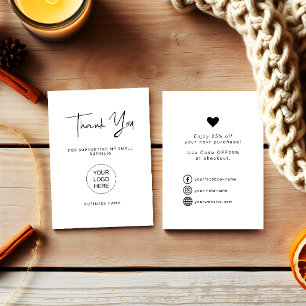 Cartões de agradecimentos para Pequenas Empresas d