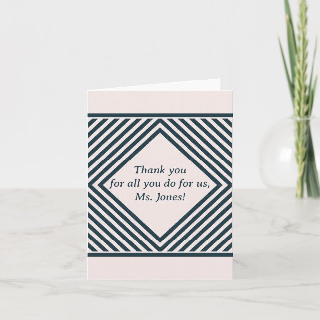 Cartões de agradecimentos para professor (Frente)