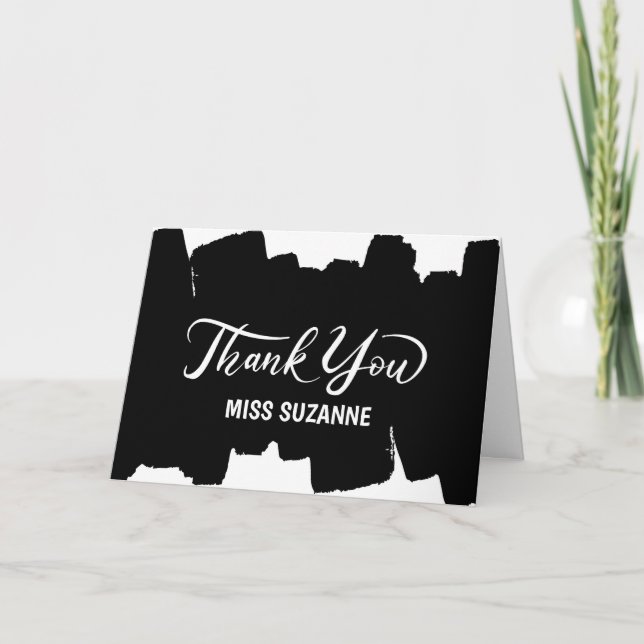 Cartões de agradecimentos para Professores, Cooper (Frente)