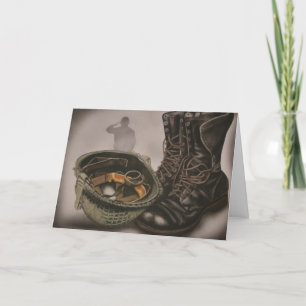 Cartões de agradecimentos para soldados, militares