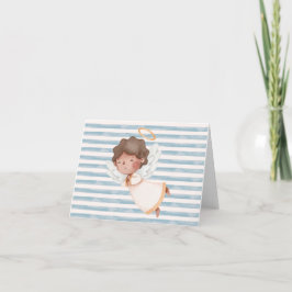 Cartões de agradecimentos pequeno dobrado com Anjo