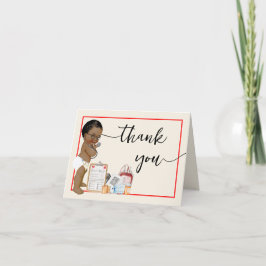 Cartões de agradecimentos Pequeno Doutor Chá de fr