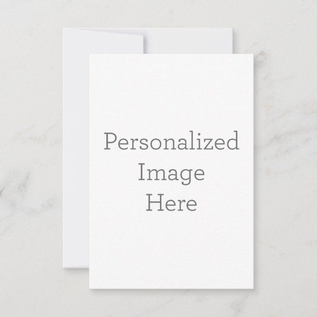 Cartão de agradecimento folha única 8.9 cm x 12.7 cm (Frente)