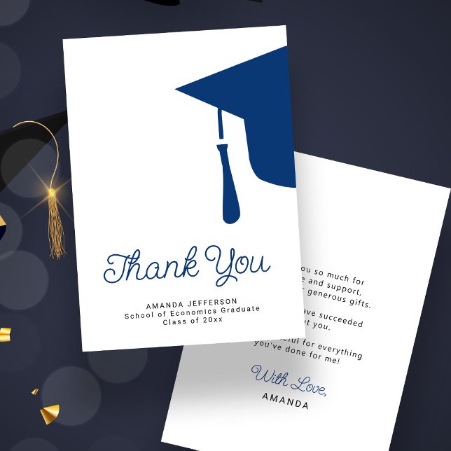 Cartões de agradecimentos personalizado de graduaç (Criador carregado)