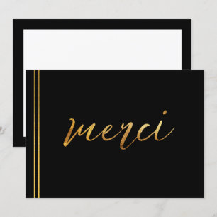 Cartões de agradecimentos Personalizado de Merci