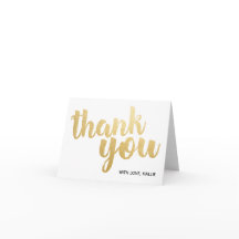 Cartões de agradecimentos Personalizado de Script 