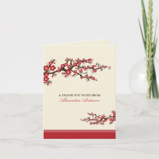Cartões de agradecimentos Personalizado do Flor de