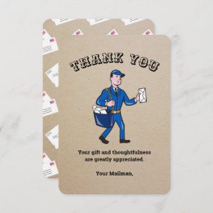 Cartões de agradecimentos Personalizado do Retro M