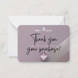 Cartões de agradecimentos personalizado dos acessó