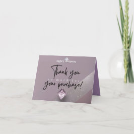 Cartões de agradecimentos personalizado dos acessó