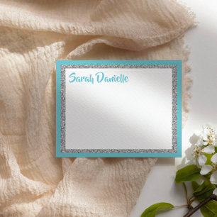 Cartões de agradecimentos Personalizado Glittery B