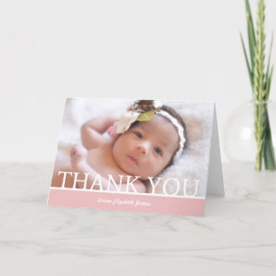 Cartões de agradecimentos personalizado para bebês