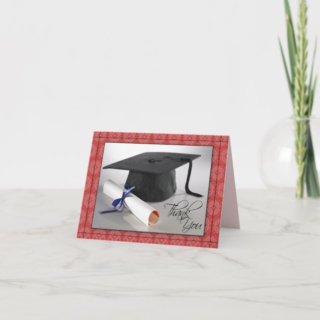 Cartões de agradecimentos personalizados da (Frente)