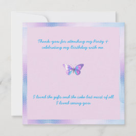 Cartões de agradecimentos Plana bonito Holográfico